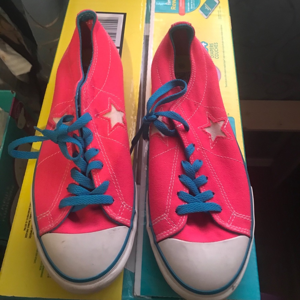 Converse sneakers neon
